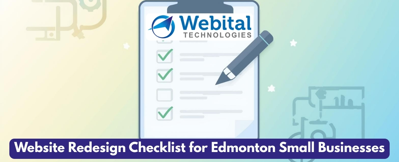 website redesign Edmonton small business checklist planning